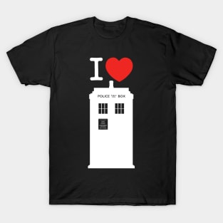 I ♥︎ Doctor Who (white-out) T-Shirt